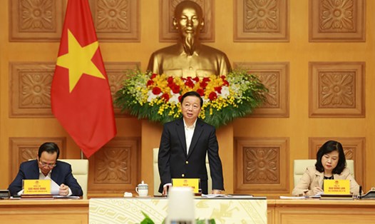 Phó Thủ tướng Trần Hồng Hà phát biểu. Ảnh: Minh Khôi