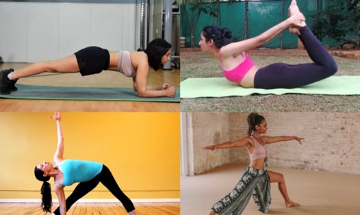 Những bài tập yoga giúp giảm cân. Ảnh: Healthshots