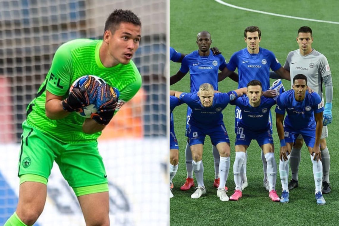 Filip Nguyễn khi còn thi đấu tại châu Âu trong màu áo đội Slovacko. Ảnh: Instagram