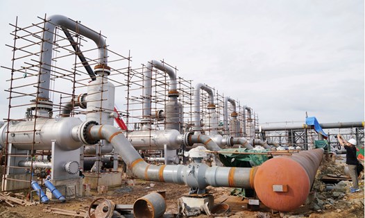 Đường ống dẫn khí đang xây dựng ở tỉnh Hắc Long Giang, Trung Quốc. Ảnh: Xinhua