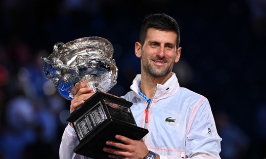 Novak Djokovic giàu thành tích nhất và cũng là ứng viên sáng giá nhất cho chức vô địch Australian Open 2024. Ảnh: AO