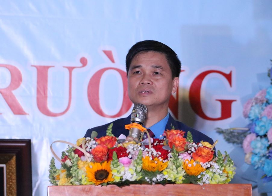 Ông Ngọ Duy Hiểu - Phó Chủ tịch Tổng LĐLĐ Việt Nam phát biểu tại buổi lễ. Ảnh: Đình Trọng