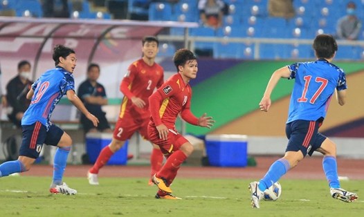 Tuyển Việt Nam gặp Nhật Bản ở trận ra quân Asian Cup 2023. Ảnh: Minh Thu 