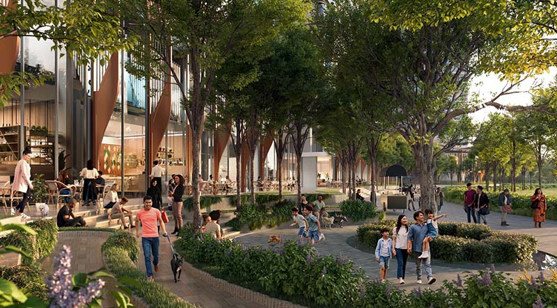 Môi trường sống tại Eaton Park mang lại trải nghiệm thoải mái và an tâm cho cộng đồng yêu thú cưng.
Ảnh: Gamuda Land Việt Nam