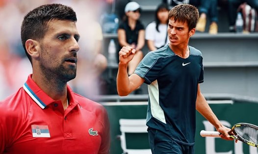 Novak Djokovic gặp tay vợt 18 tuổi Dino Prizmic tại vòng 1 Australian Open 2024. Ảnh: Sportskeeda