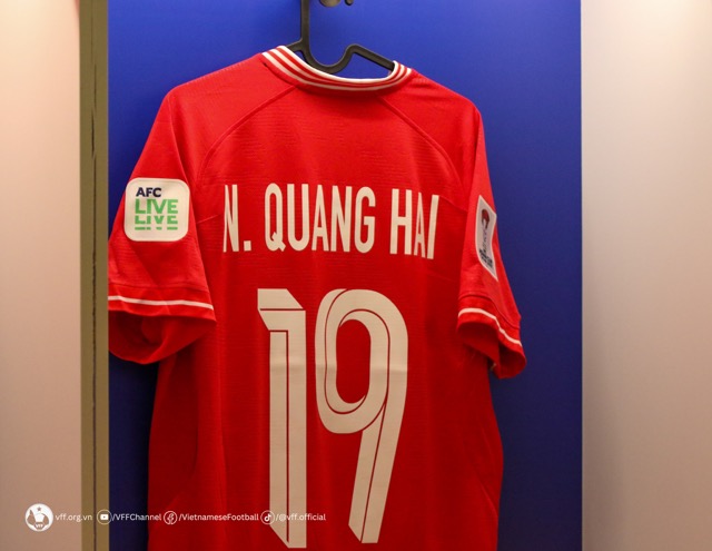 Tuyển Việt Nam sẽ mặc áo thi đấu màu đỏ truyền thống. Ảnh: VFF 