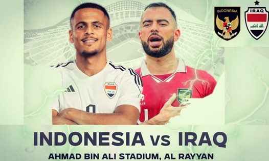 Indonesia - Iraq tại bảng D Asian Cup 2023 lúc 21h30 ngày 15.1. Ảnh: LĐBĐ Indonesia