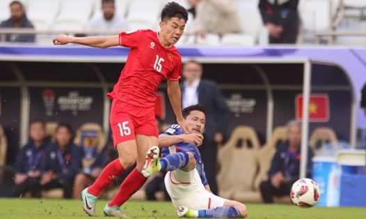 Tiền đạo Đình Bắc có màn thể hiện tốt trong trận đấu gặp tuyển Nhật Bản tại Asian Cup 2023. Ảnh: Nam Anh