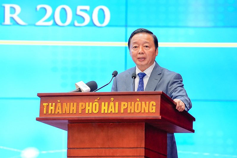 Phó Thủ tướng Trần Hồng Hà phát biểu tại hội nghị. Ảnh: Đàm Thanh