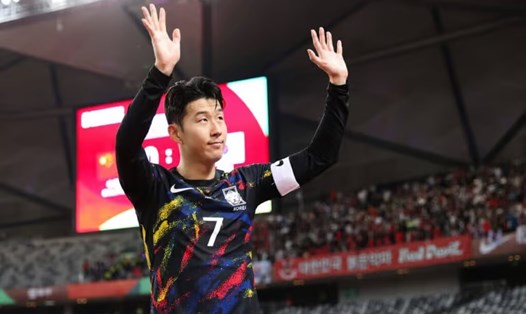 Son Heung-min sẽ lĩnh xướng tuyển Hàn Quốc ở Asian Cup 2023. Ảnh: The Athletic