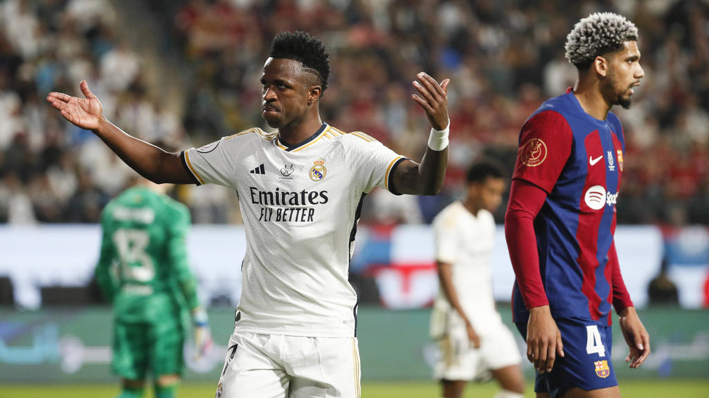 Barcelona đã bị đè bẹp trong một ngày Vinicius chơi quá hay. Ảnh: Real Madrid