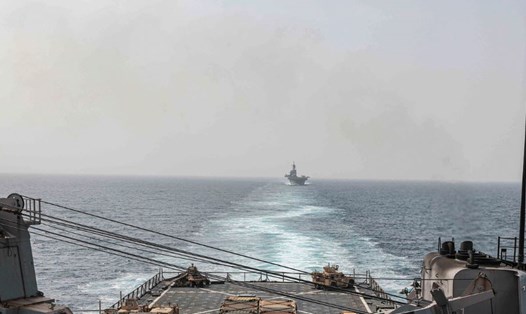 Một tàu hàng của Mỹ đã trúng tên lửa ngoài khơi Yemen ngày 15.1. Ảnh minh họa. Ảnh: Hải quân Mỹ