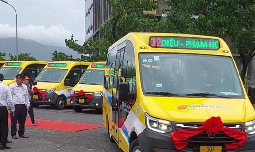 Sở Giao thông vận tải TP Đà Nẵng vừa đưa vào vận hành 5 tuyến xe buýt trợ giá hồi tháng 7.2023. Ảnh: Danabus