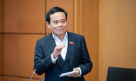 Phó Thủ tướng Chính phủ Trần Lưu Quang phát biểu ý kiến tại phiên thảo luận tổ. Ảnh: Phạm Đông 