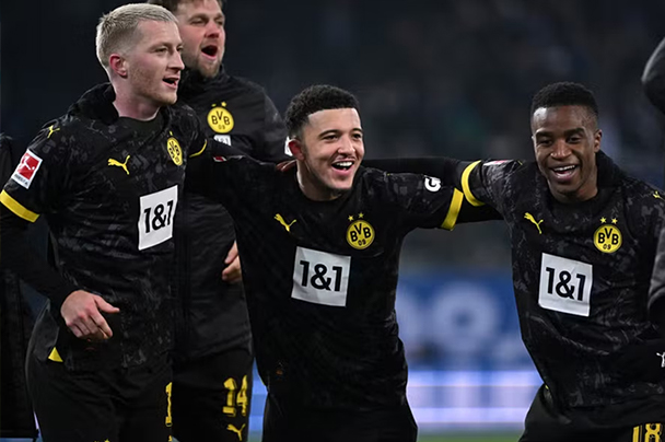 Jadon Sancho có thể sẽ là sự bổ sung hữu hiệu cho Dortmund trong giai đoạn tiếp theo của mùa giải. Ảnh: AFP