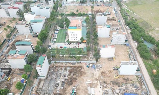 Lô đất B1.1 tại Khu đô thị Thanh Hà - Cienco 5 (Hà Nội). Ảnh: Thu Giang