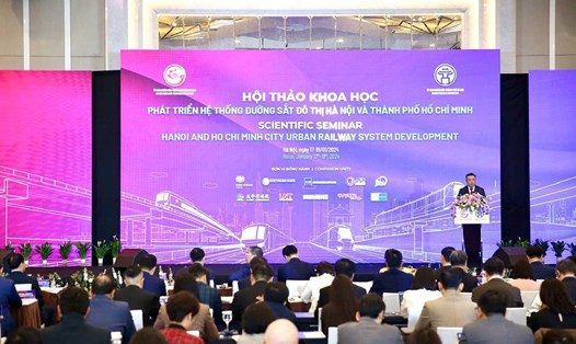 Hội thảo quy mô lớn về phát triển hệ thống đường sắt đô thị ở Hà Nội và TPHCM. Ảnh: Thế Kỷ