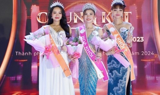 Top 3 Hoa khôi Sinh viên Việt Nam 2023. Ảnh: BTC.