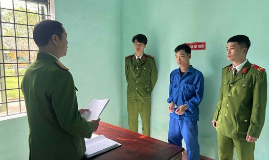 Khởi tố, bắt tạm giam đối tượng Nguyễn Tấn Sang. Công an cung cấp.