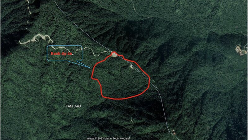 Khu vực dự kiến thực hiện dự án. Ảnh ĐTM