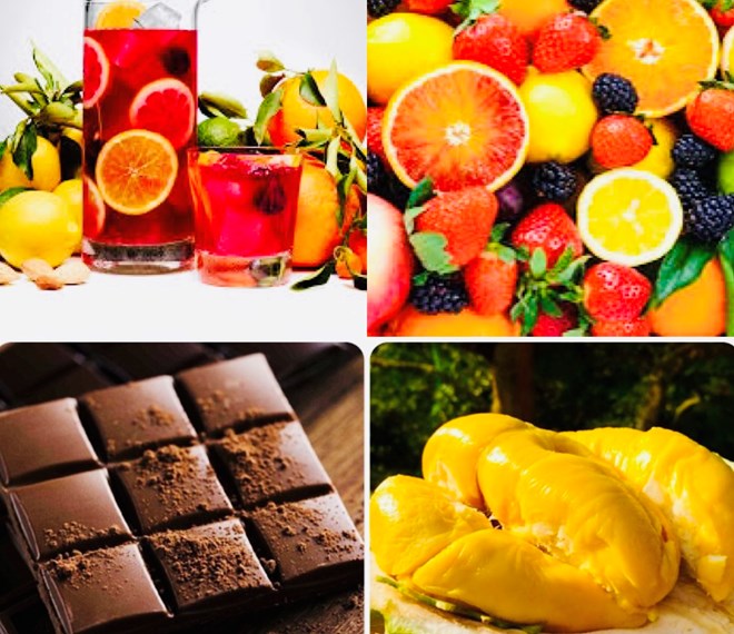 Một số loại thực phẩm, hoa quả có thể chứa nồng độ cồn nếu ăn nhiều. Đồ họa: Hương Giang