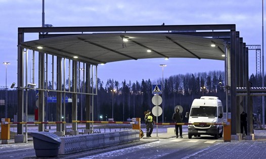 Trạm biên giới giữa Nga và Phần Lan ở Lappeenranta, Phần Lan, ngày 16.11.2023. Ảnh: AP