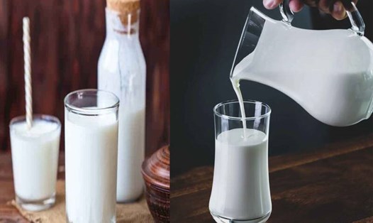Uống sữa sai cách vào bữa sáng sẽ gây hại cho sức khoẻ. Đồ hoạ: Hạ Mây