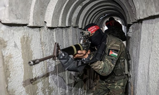 Đường hầm của Hamas ở Dải Gaza. Ảnh: AFP