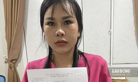 Đinh Thị Thu Hiền đang bị điều tra về hành vi môi giới và tổ chức mua bán dâm. Ảnh: Văn Vũ