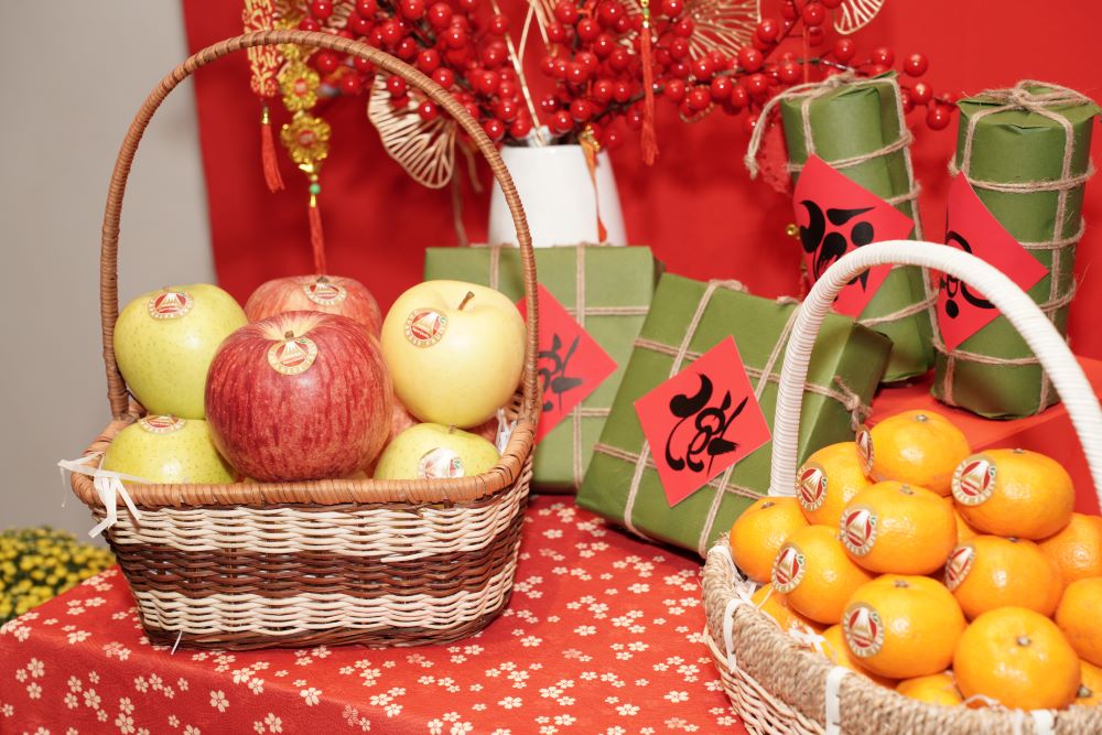  Các loại trái cây Nhật Bản được giới thiệu tại sự kiện. Ảnh: Ban tố chức