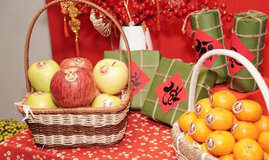  Các loại trái cây Nhật Bản được giới thiệu tại sự kiện. Ảnh: Ban tố chức