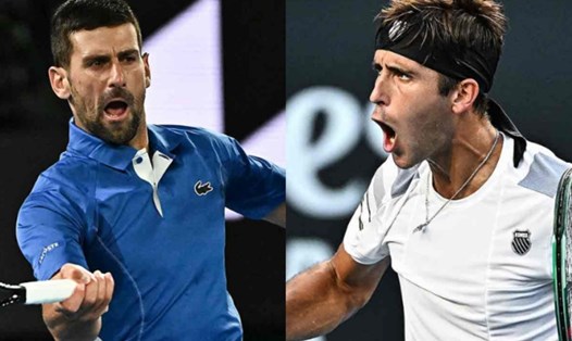 Novak Djokovic và Tomas Etcheverry gặp nhau 2 lần trong năm 2023 vừa qua với chiến thắng đều dành cho tay vợt số 1 thế giới. Ảnh: ATP