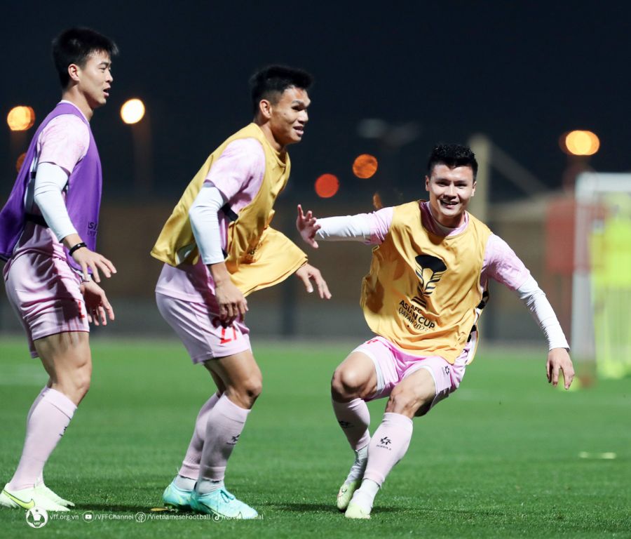 Tiền vệ Quang Hải là nhân tố được chờ đợi ở trận gặp tuyển Indonesia. Ảnh: VFF
