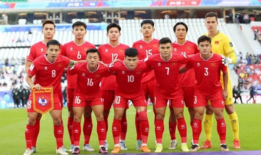 Đội hình tuyển Việt Nam trận gặp Nhật Bản vừa qua. Ảnh: Quỳnh Anh