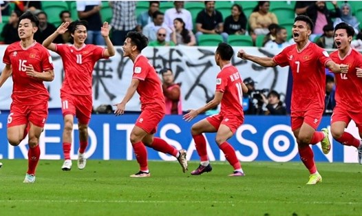 Tuyển Việt Nam để lại rất nhiều ấn tượng sau trận đấu với tuyển Nhật Bản. Ảnh: AFC