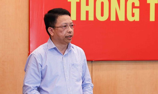 Thiếu tướng Nguyễn Hồng Ky - Phó Giám đốc Công an Hà Nội nói về vụ cháy chung cư mini làm 56 người chết tại Thanh Xuân. Ảnh: Bảo Nguyên