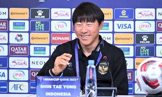 Huấn luyện viên Shin Tae-yong thừa nhận may mắn khi thắng tuyển Việt Nam. Ảnh: AFC