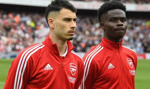 Martinelli và Saka đều đang sa sút phong độ vào thời điểm quan trọng của mùa giải. Ảnh: Arsenal FC
