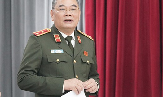 Trung tướng Tô Ân Xô - Người phát ngôn Bộ Công an. Ảnh: Quang Việt