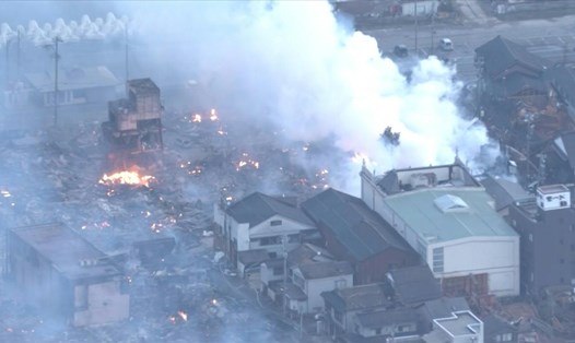 Khung cảnh thành phố Wajima, tỉnh Ishikawa. Ảnh: AFP