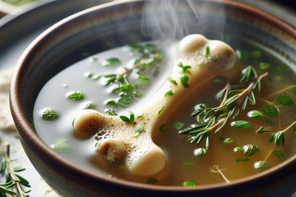 Nước hầm xương ngoài việc cung cấp nhiều chất dinh dưỡng còn mang đến lợi ích cho sức khoẻ trong mùa đông. Ảnh Ai - Thiện Nhân