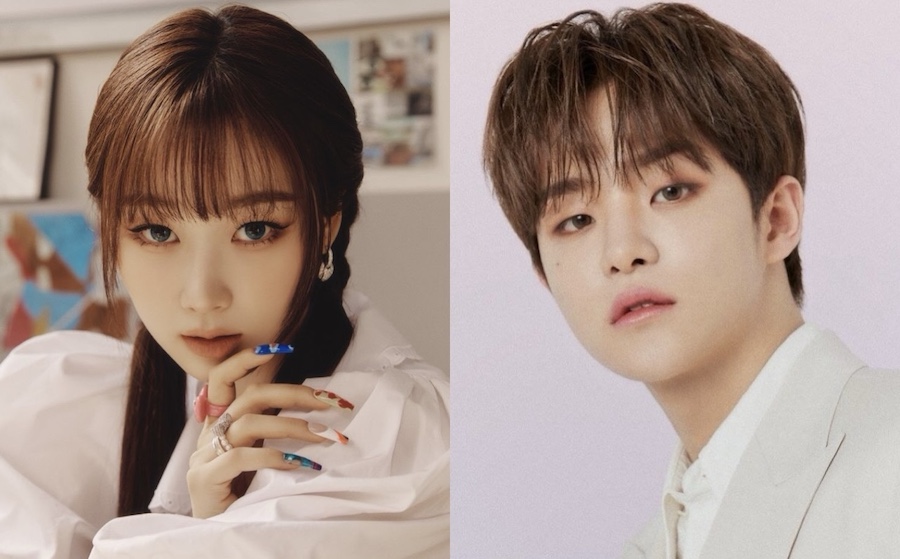 Giselle (Aespa) và Jihoon (TREASURE) vướng tin đồn hẹn hò từ một bức ảnh. Ảnh: Instagram