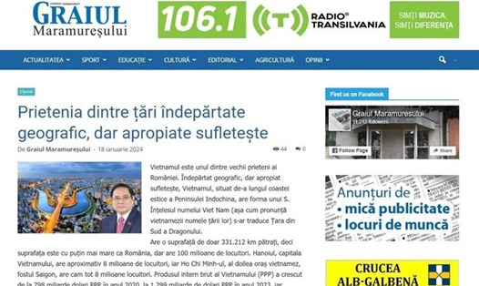 Báo chí Romania đưa tin đậm nét về chuyến thăm của Thủ tướng Chính phủ Phạm Minh Chính. Ảnh: TTXVN 