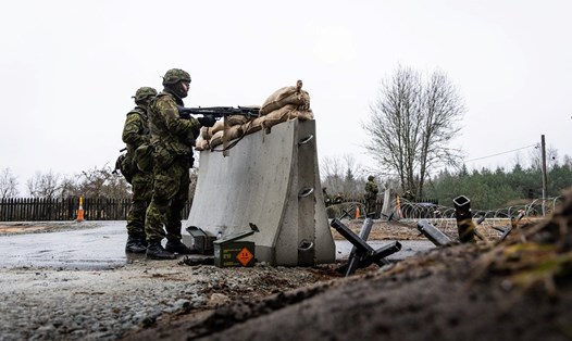 Estonia, Latvia và Lithuania dự định xây dựng hàng trăm boongke dọc biên giới với Nga. Ảnh: Bộ Quốc phòng Estonia