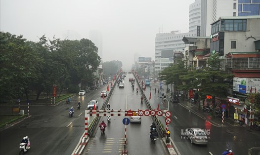 Dự báo Hà Nội có mưa từ hôm nay đến ngày mai 23.1. Ảnh: Hoàng Vũ. 