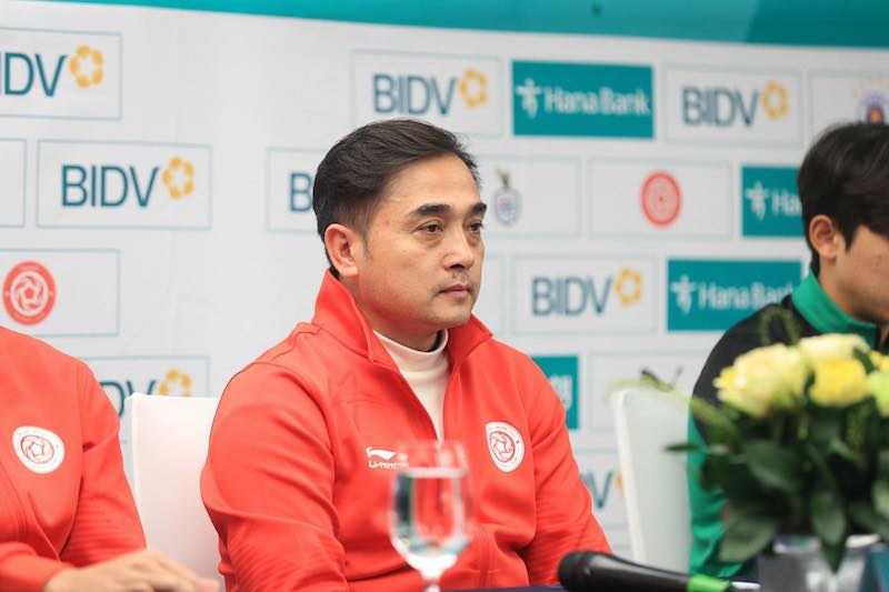 Huấn luyện viên Nguyễn Đức Thắng và Thể Công Viettel chuẩn bị kĩ lưỡng cho giải đấu. Ảnh: Minh Dân