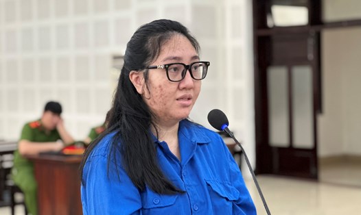 Trần Thị Hoành Anh tại phiên xét xử. Ảnh: Tú Nguyễn