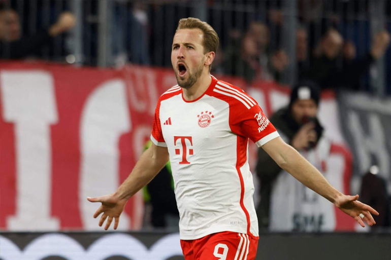 Harry Kane liên tục ghi bàn nhưng Bayern vẫn không ổn định.  Ảnh: AFP 