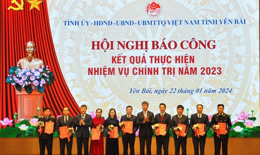 9 đơn vị, địa phương của tỉnh Yên Bái hoàn thành xuất sắc nhiệm vụ thu ngân sách nhà nước trong năm 2023. Ảnh: Phan Kiên