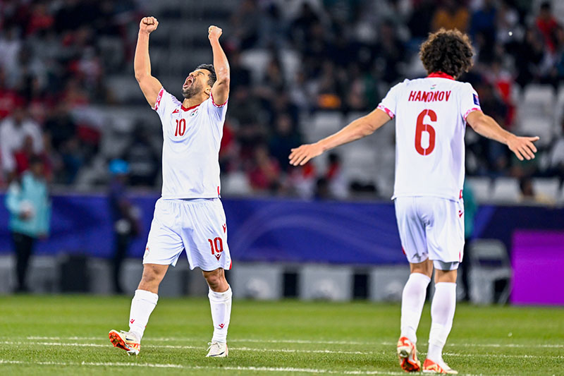 Tajikistan giành ngôi nhì bảng A sau trận thắng Lebanon. Ảnh: AFC